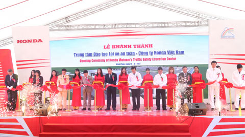 Honda Việt Nam khánh thành Trung tâm đào tạo lái xe an toàn mới